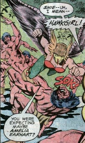 hawkgirl on the attack
