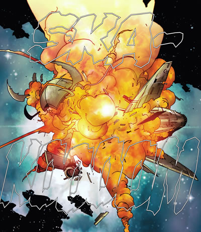Terrax destroys an Annihilation Wave capital ship