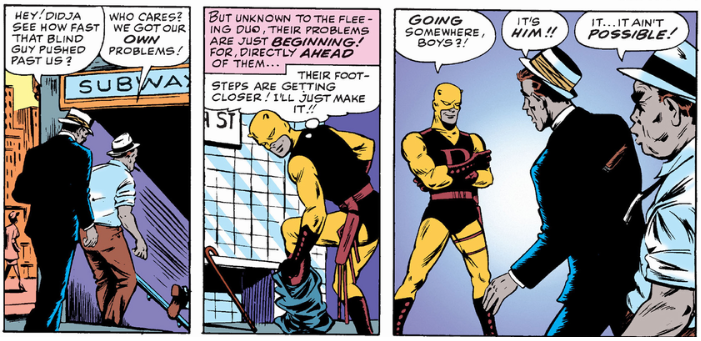 Matt changes into Daredevil