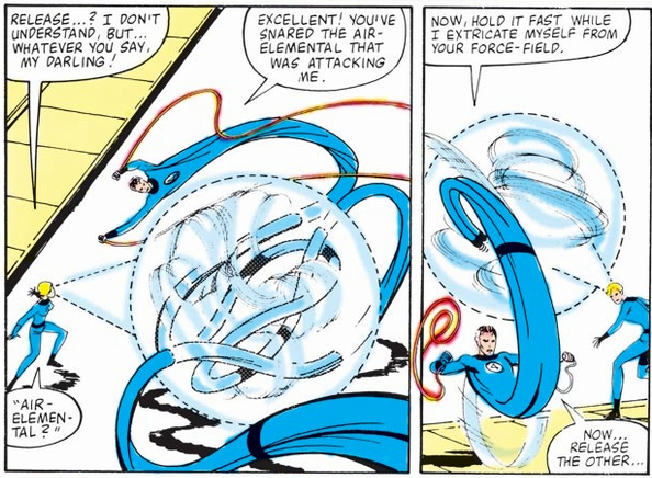 invisible girl traps an air elemental