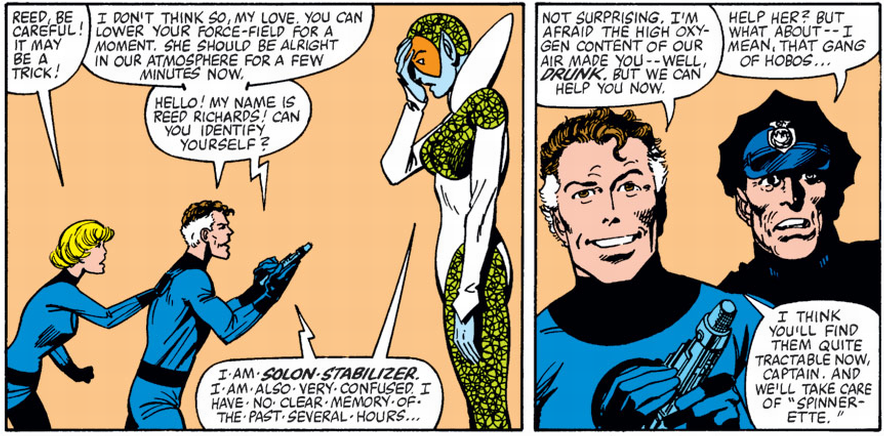 reed talking to an alien