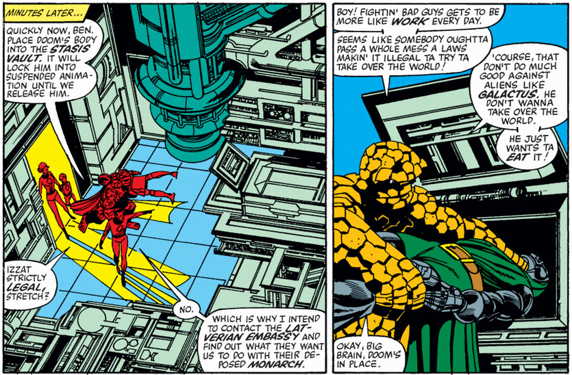 doctor doom put in storage