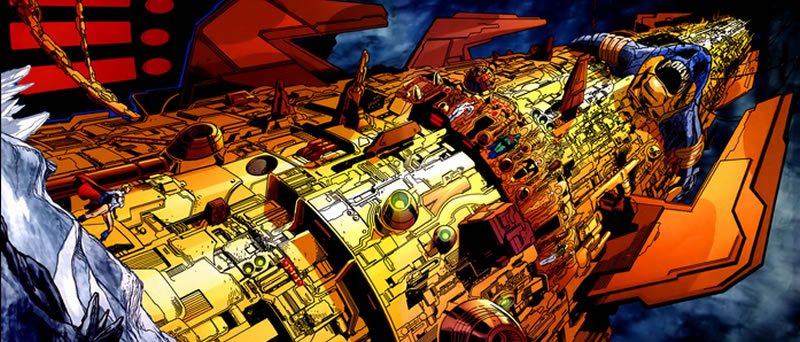 Alexander Luthor's postive matter and anti-matter tower