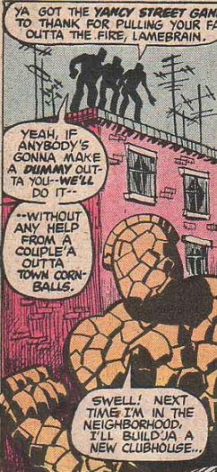 Thing says thank you to the Yancy Street Gang