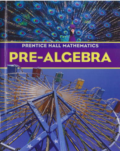 Pre-Algebra book cover