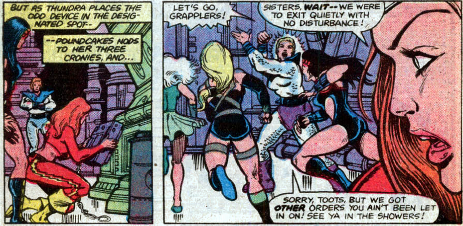 wrestling ladies scramble