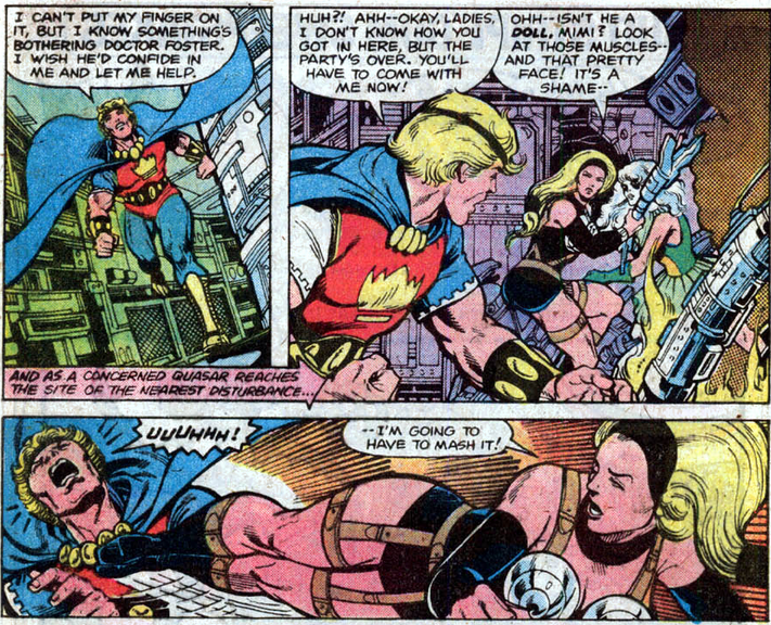 wrestling girls encounter quasar