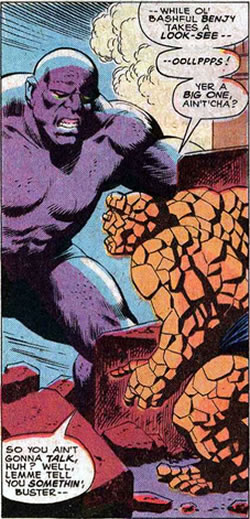 Size disparity between the Golem and the Thing