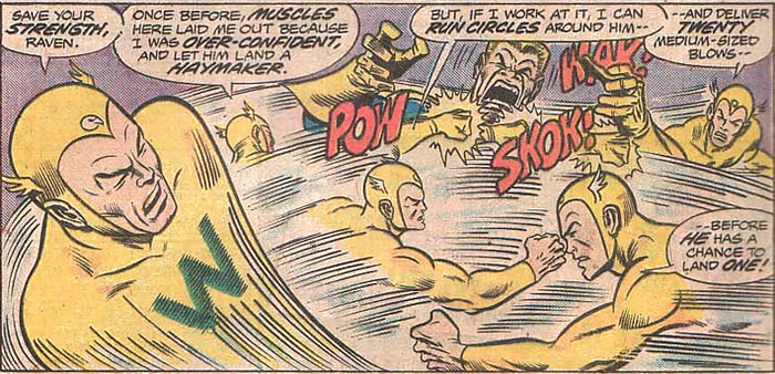The Whizzer attacks Master
Man