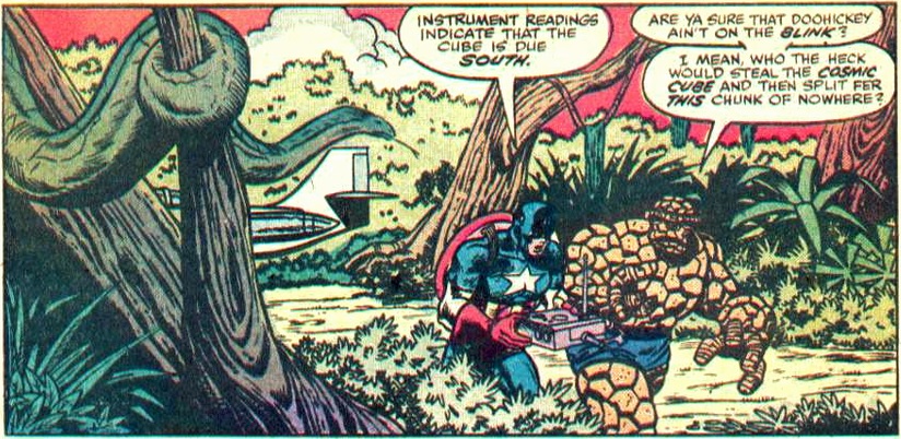 Captain America and the Thing in the Everglades