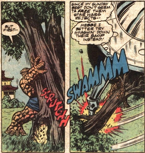 The Thing destroying the Monitor's machine