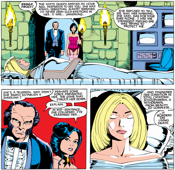 the white queen comatose