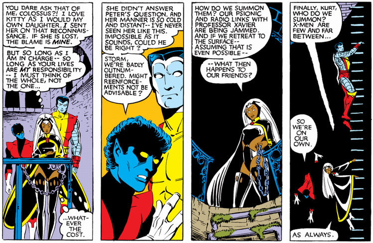 x-men in the tunnels