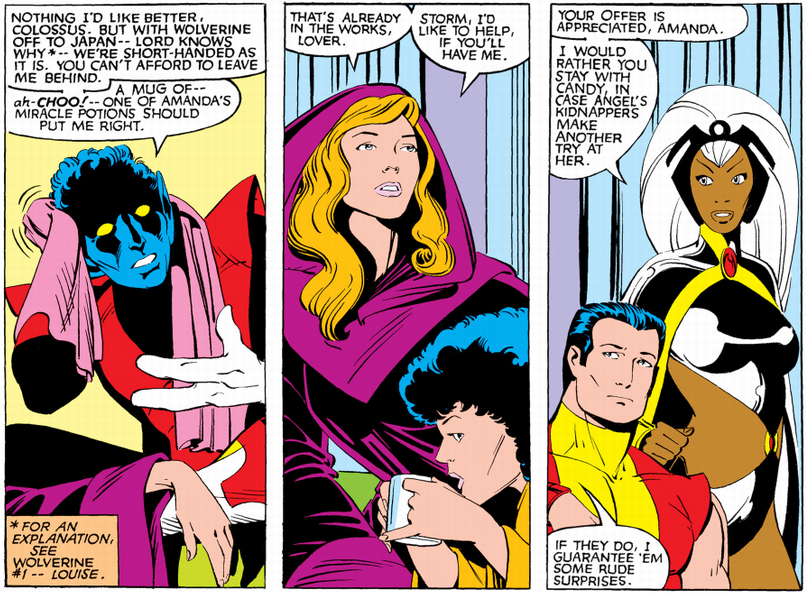 x-men in amanda sefton's place