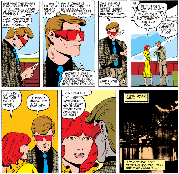 scott and madelyne talking