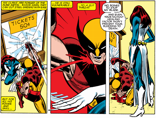 wolverine attacks mystique
