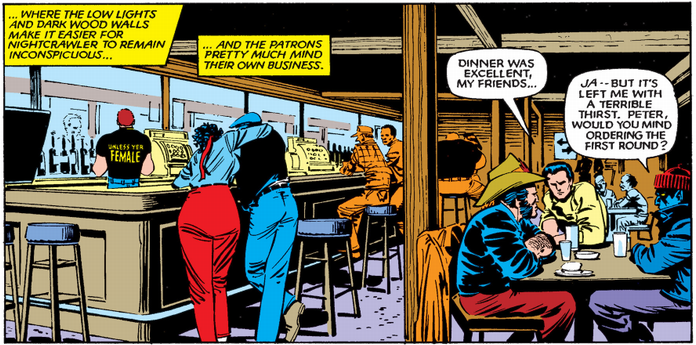 x-men in the bar