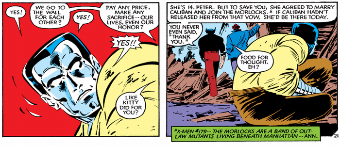 colossus gets a dressing down